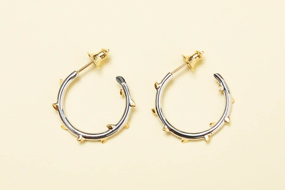 CAREERING<br>PIERCED EARRINGS