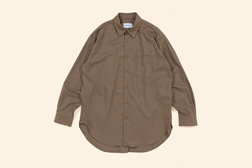 WEWILL<br>Wool Long Tail Shirt