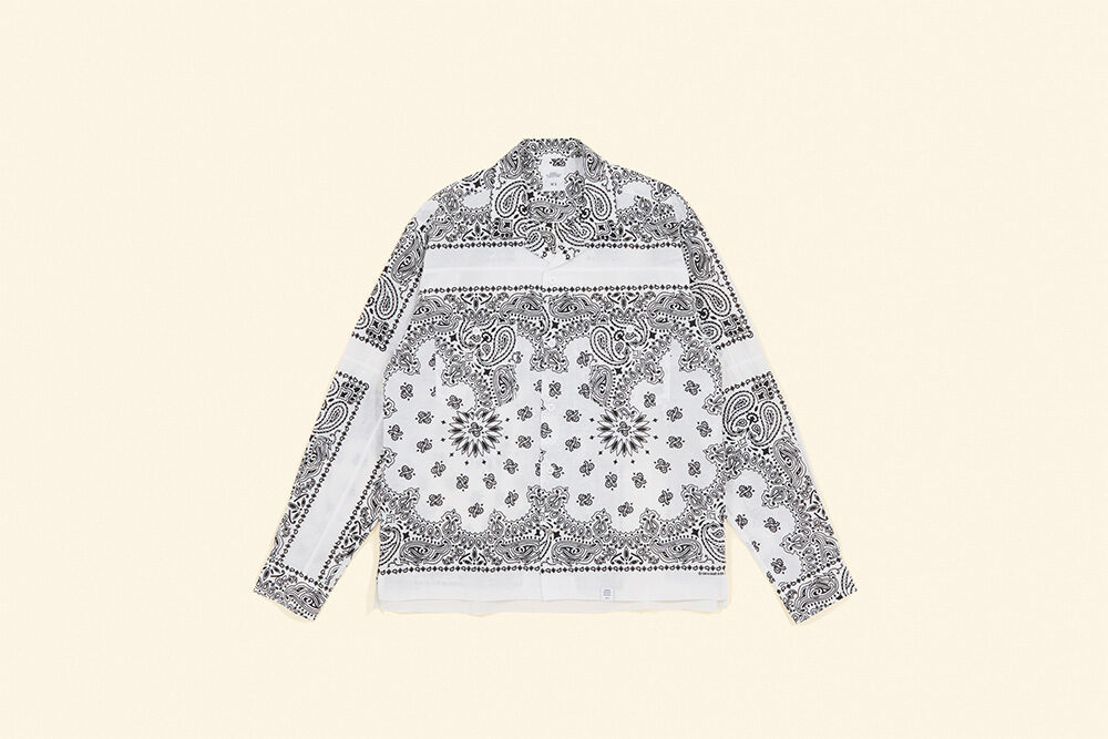 BEDWIN & THE HEARTBREAKERS <br>L/S PATCH WORKED BANDANA SHIRT “MONK”