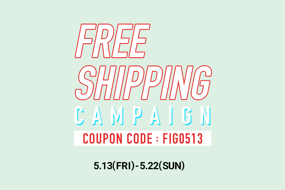 FIGURE ONLINE <br>FREE SHIPPING CAMPAIGN
